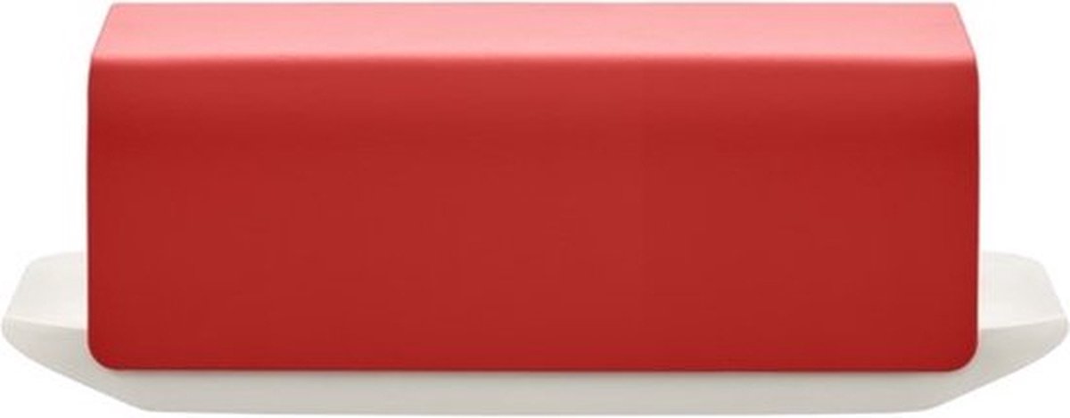 Alessi Burriera "Mattina", 9,5x21 cm Rosso-acciaio inossidabile