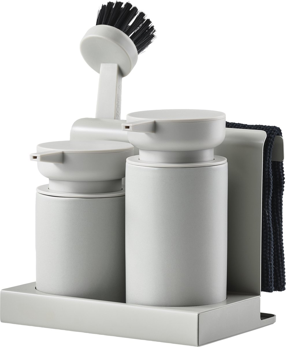 Zone Denmark Set da 5 pezzi per il lavandino della cucina Diish Warm grey