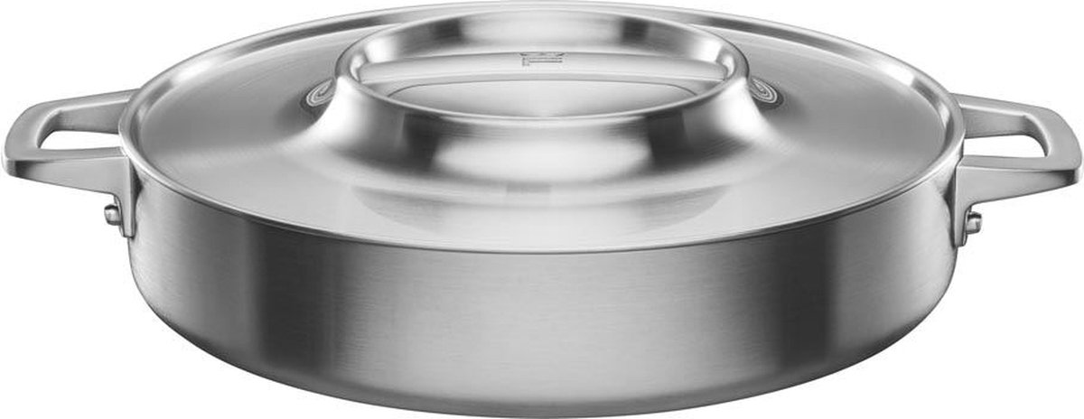 Fiskars Bandeja de horno de acero inoxidable Norden Steel 2023 Ø28 cm