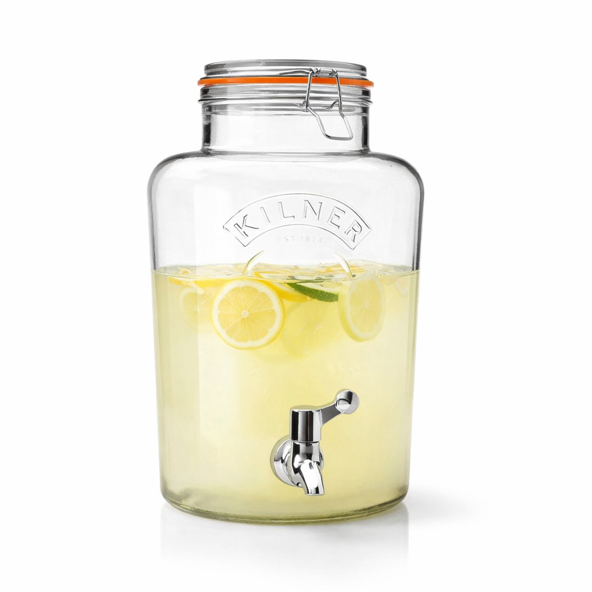 Kilner Distributeur de boissons avec robinet Kilner Clair-acier inoxydable, 8 L