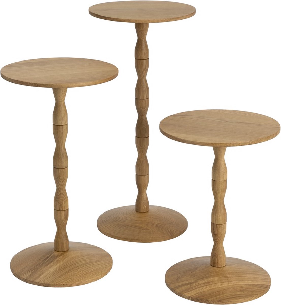 Design House Stockholm Mesa Pedestal Ø31x67,5 cm Oak