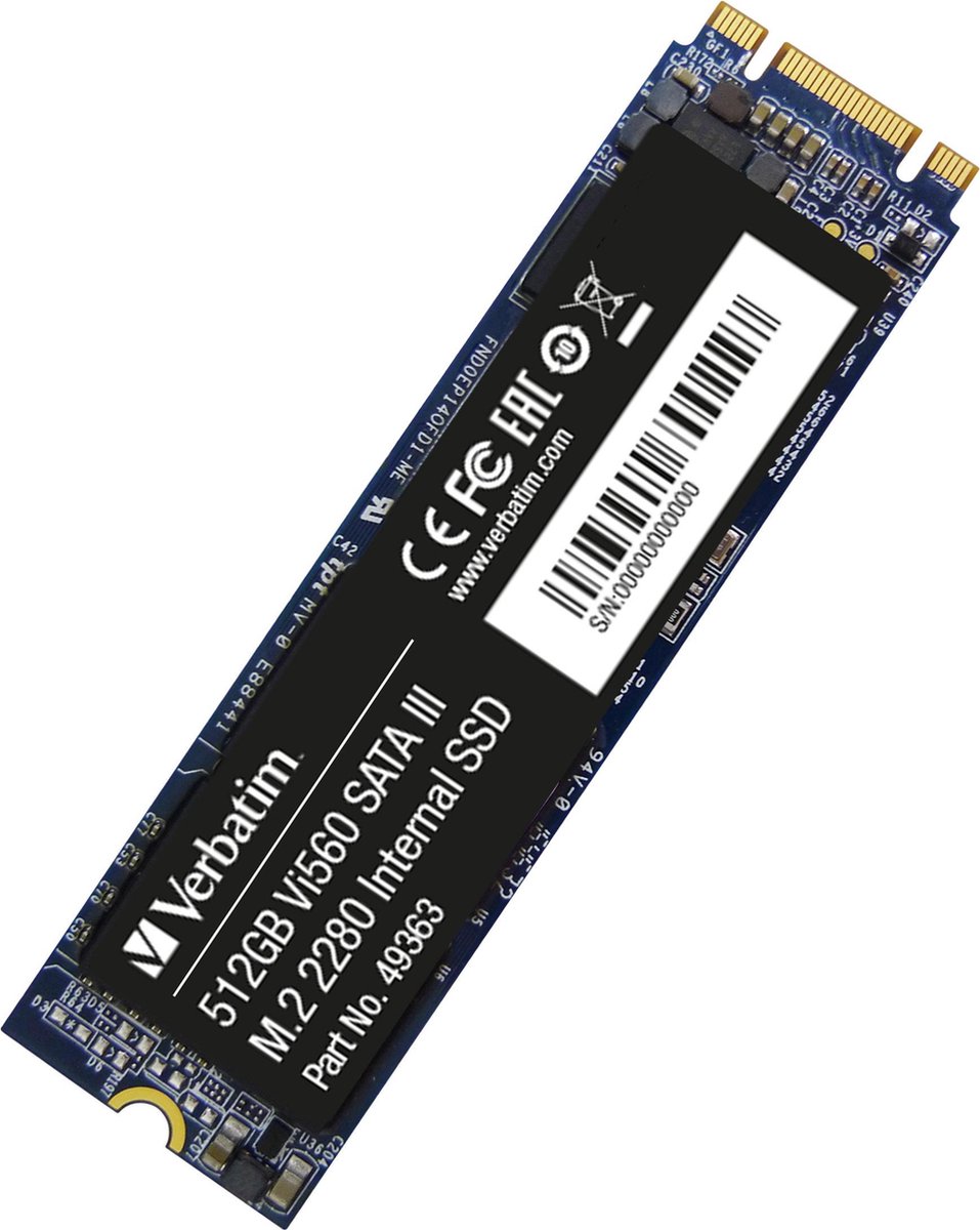 Verbatim Vi560 S3 SSD 512GB M.2 2280 SATA - internes Solid-State-Module