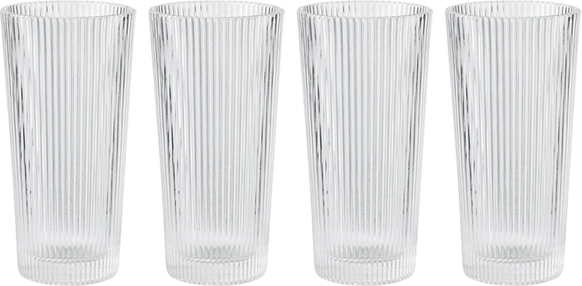 Stelton 4 Vasos Pilastro long drink 30 cl Clear