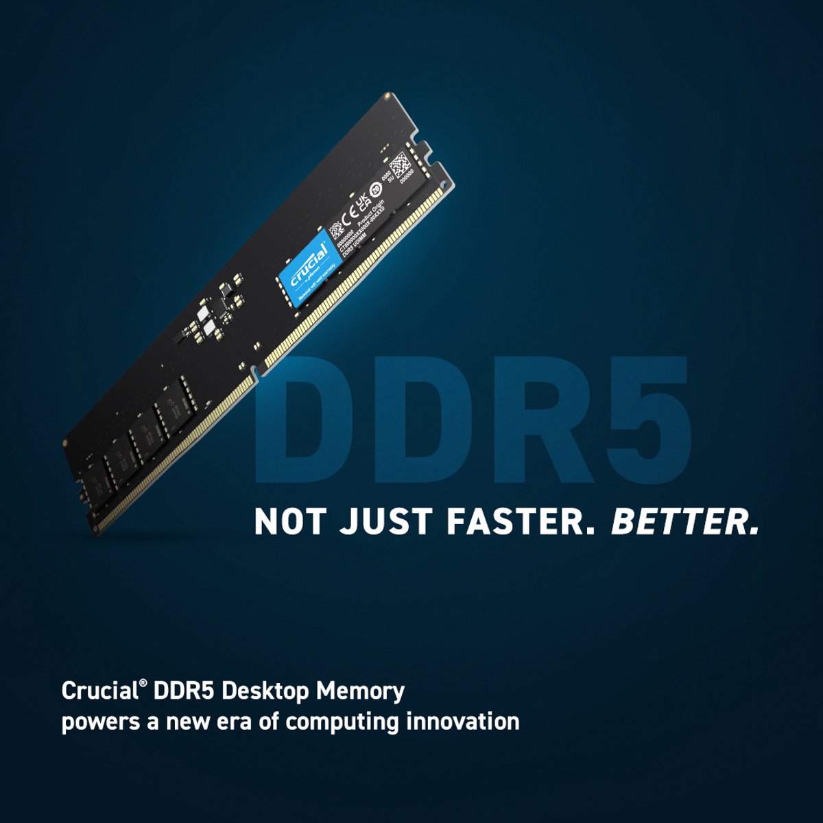 Crucial 16GB Kit (2x8GB) DDR5-4800 CL40 DIMM Arbeitsspeicher
