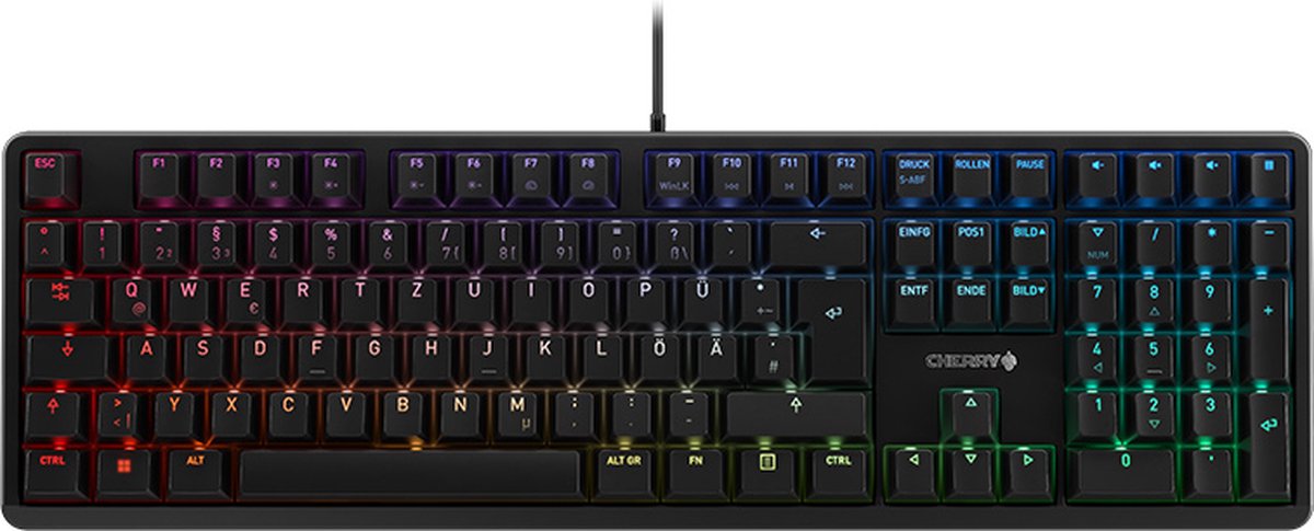 CHERRY G80-3000N RGB, RGB-Beleuchtung, Full-Size Variante mit MX SILENT RED Schaltern