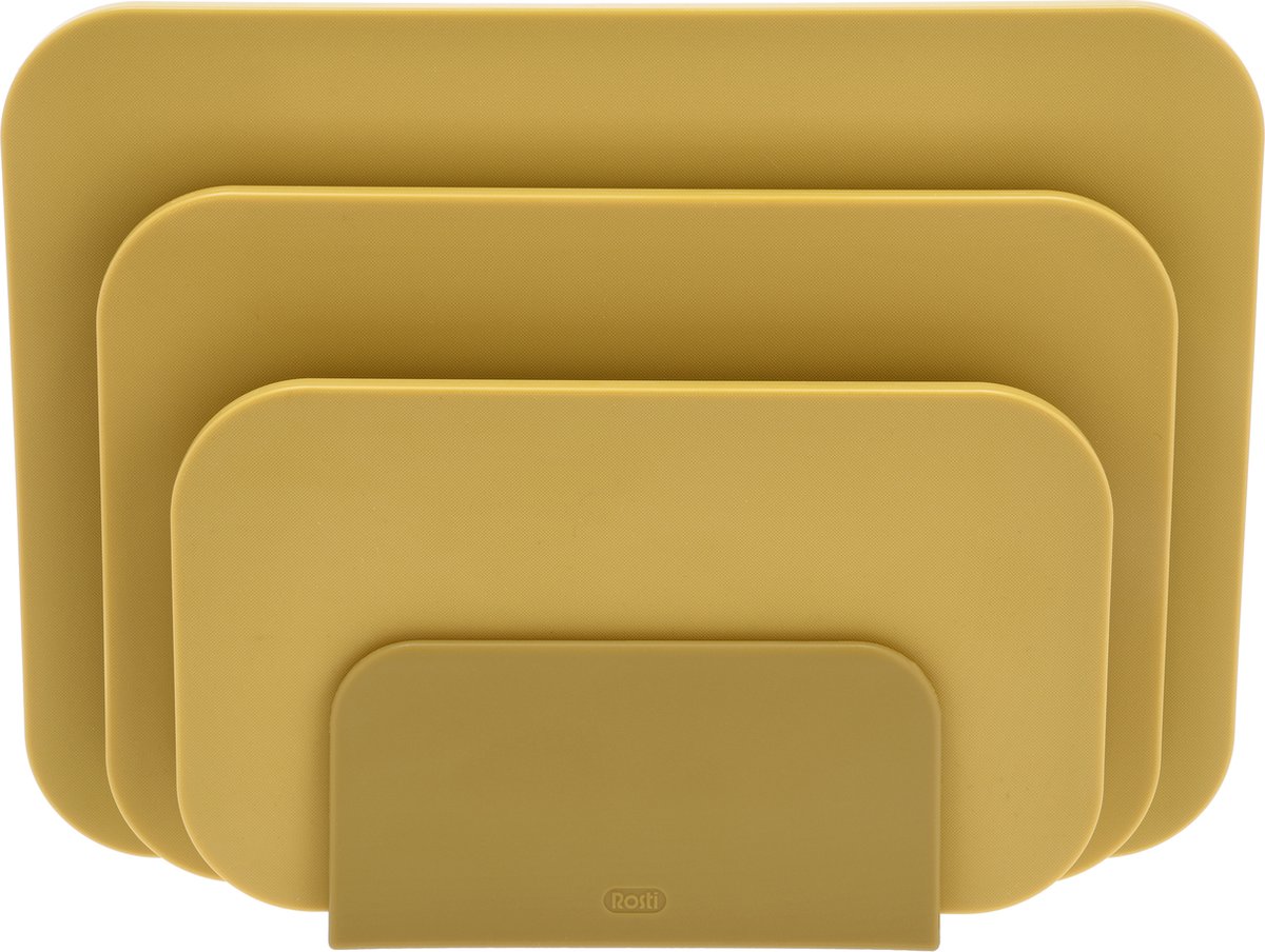 Rosti Set de 3 tablas de cortar y soporte Choptima Curry