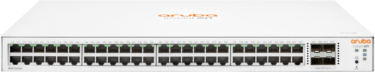HPE Networking Instant On 1830 52-Port Switch [48x Gigabit-LAN, 4x SFP]