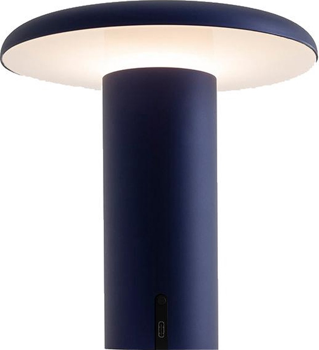 Artemide Lámpara de mesa portátil Takku de 19 cm Verde anodizado