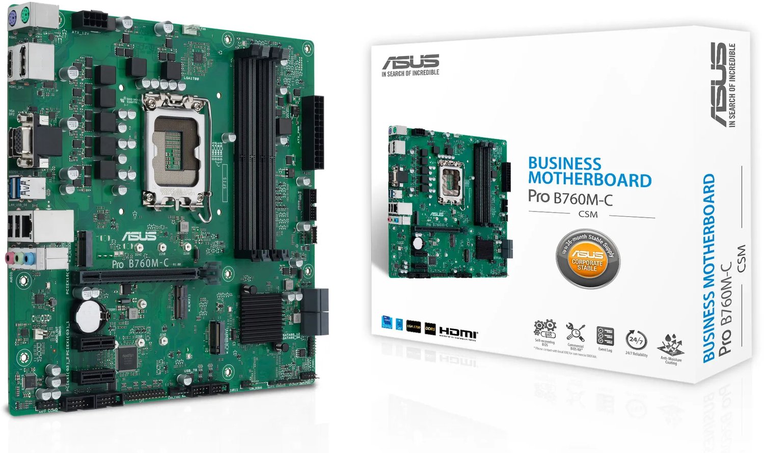 ASUS Pro B760M-C-CSM Mainboard Sockel 1700