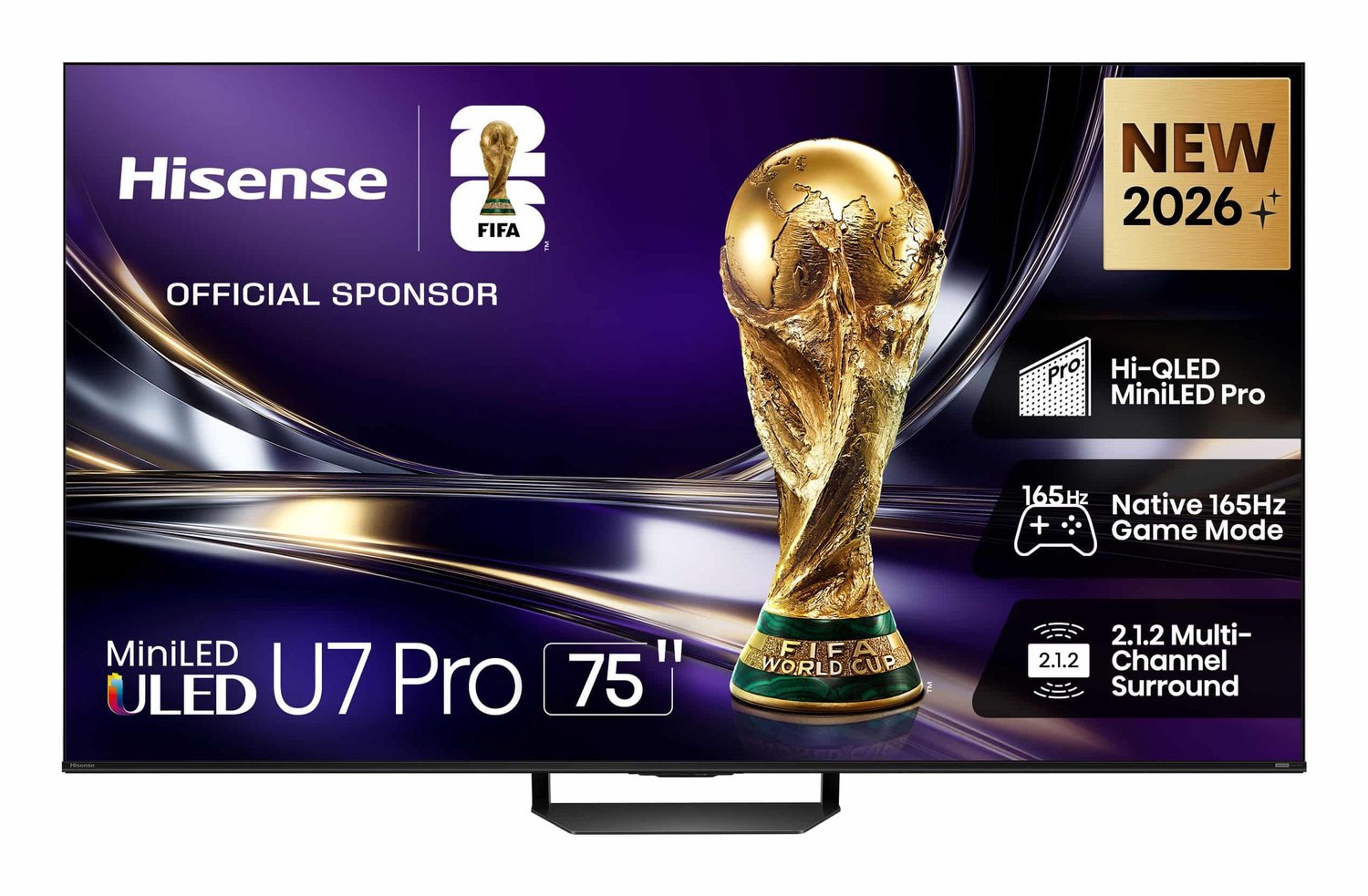Televisor 75" MiniLED Hisense 75U7S Pro | 4K Ultra HD | Smart TV | HDR10