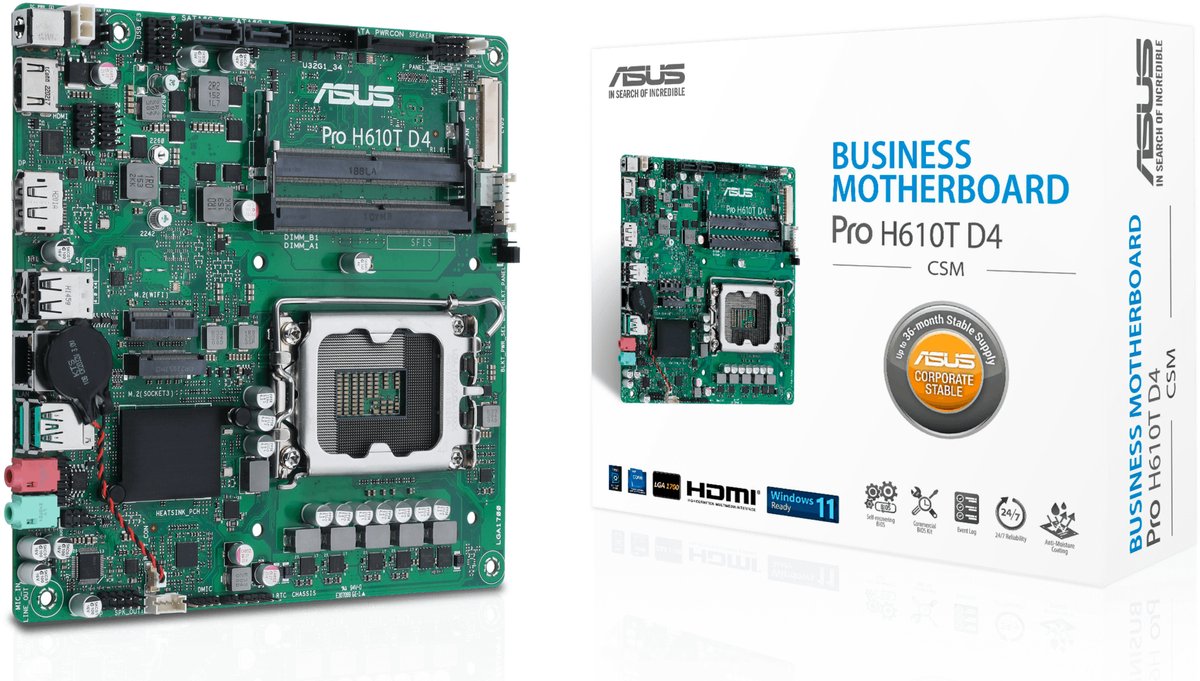ASUS Pro H610T D4-CSM