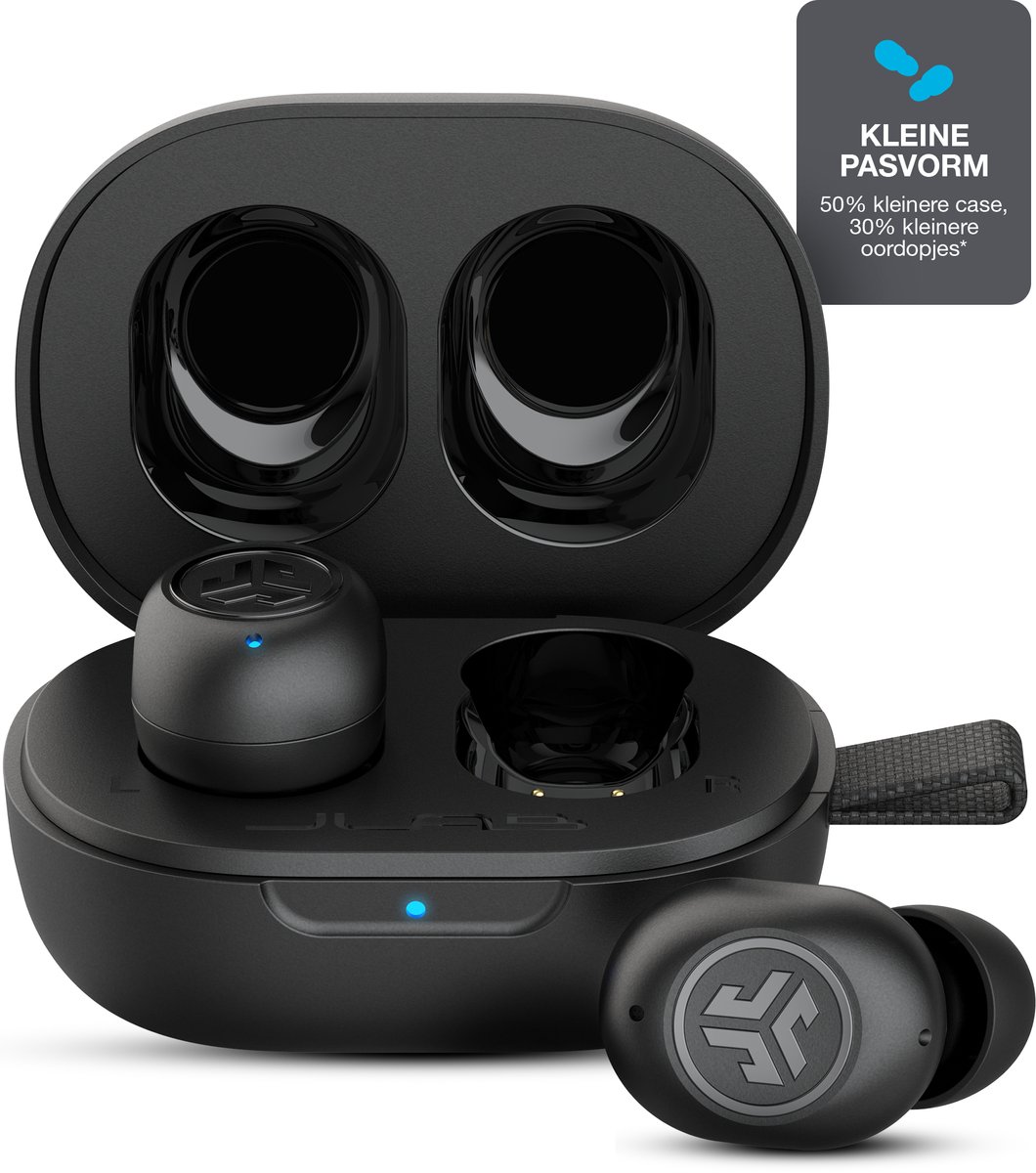 Jlab JBuds Mini True Wireless Earbuds- Black Bluetooth In-Ear-Kopfhörer, Integriertes Mikrofon