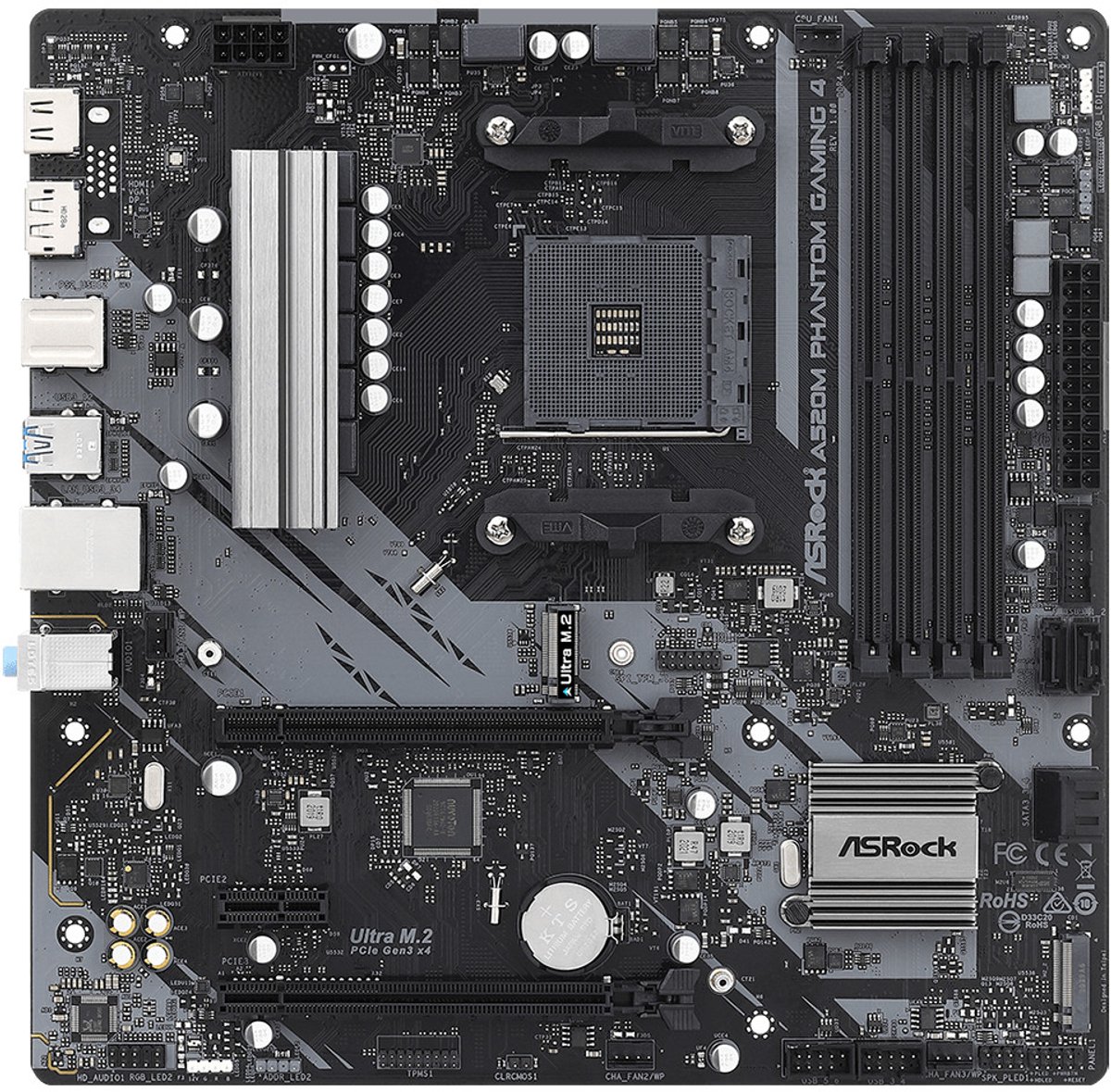 ASRock A520M Phantom Gaming 4 Mainboard