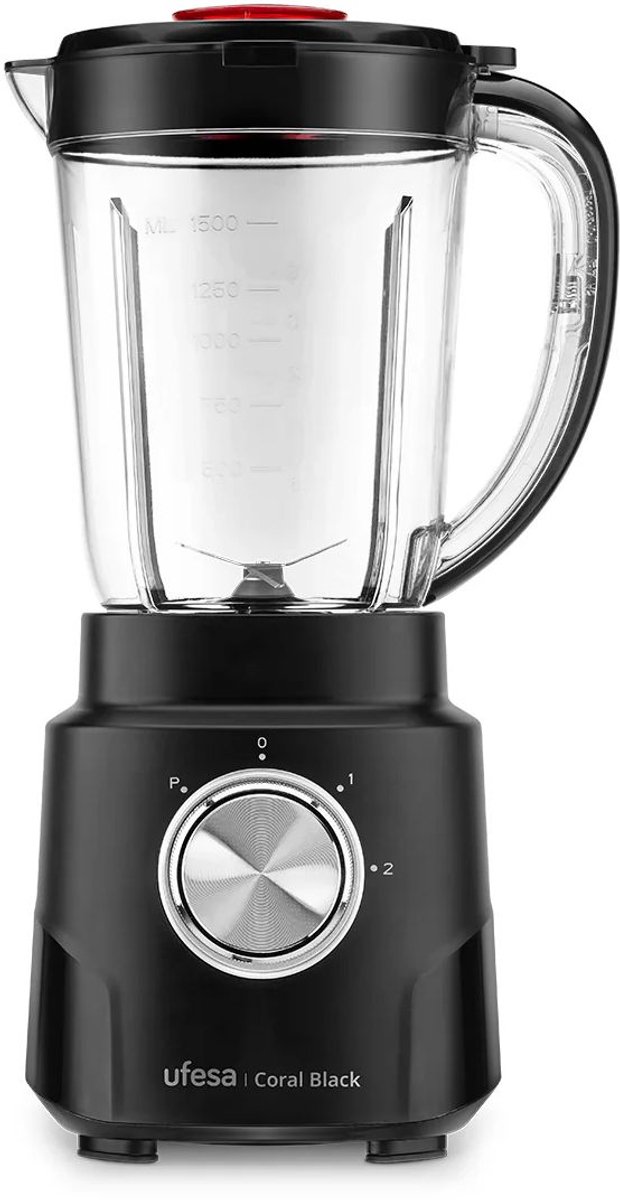 Batidora Vaso Ufesa | CORAL BLACK | 600W  | 1,5L | PICADORA