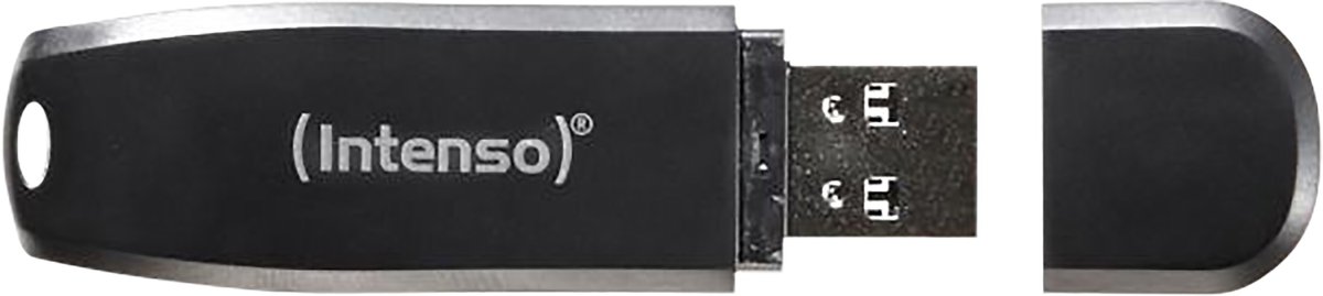 Intenso Speed Line Typ-A 128GB USB-Stick 2er Pack Mit Schutzkappe, bis zu 70 MB/s, USB 3.2 Gen 1x1