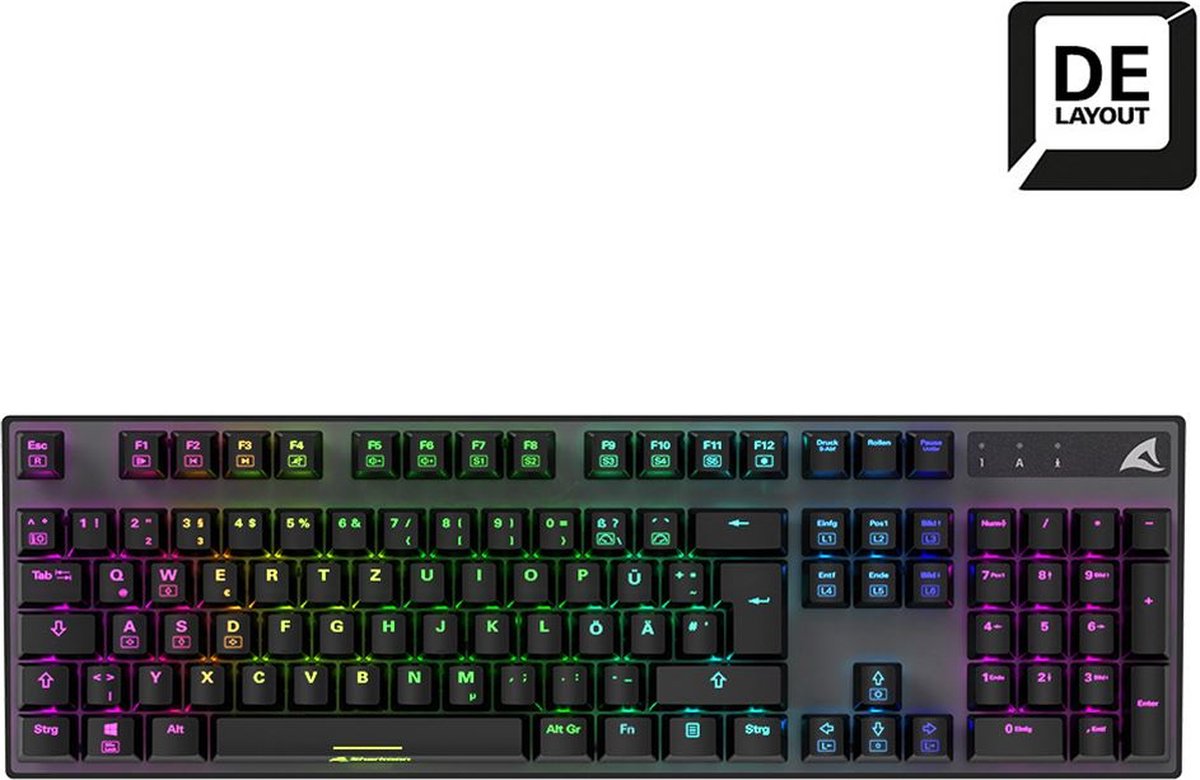 Sharkoon Gamingtastatur Skiller SGK20, Brown RGB-Beleuchtung