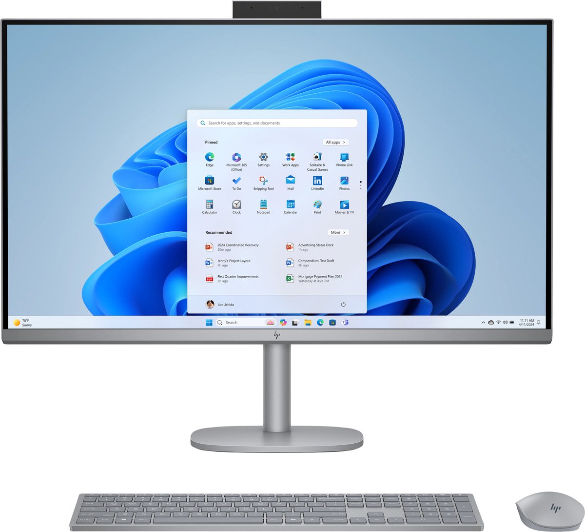 HP OmniStudio X All-in-One PC 32-c0170ng [80cm (31,5") 4K-UHD-Display, IntelCore Ultra 7 155H, 32GB RAM, 1TB SSD, Win11]