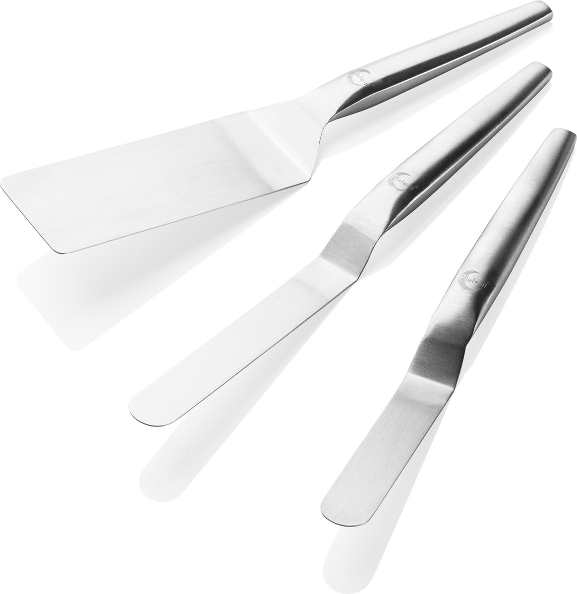 Plate It Plate-it spatule Acier inoxydable, 3 pièces