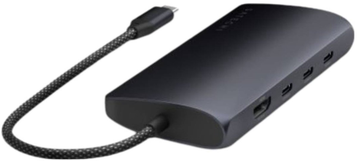 Satechi USB-C Multiport Adapter 8K with Ethernet V3 midnight