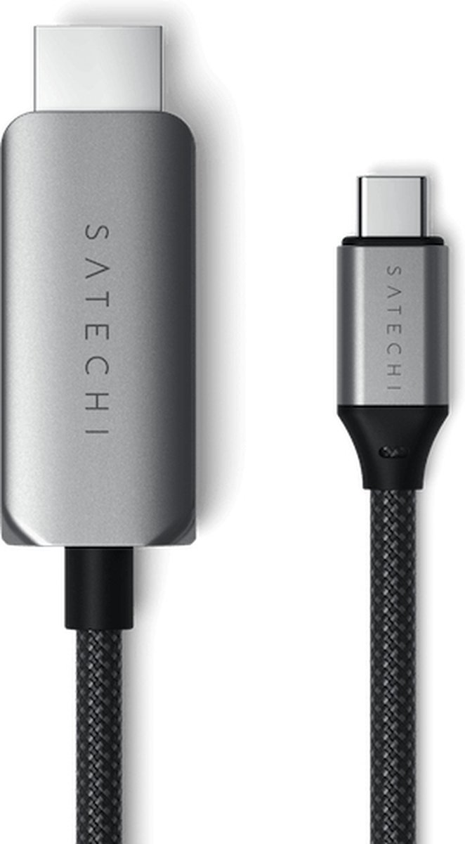 Satechi USB-C to HDMI 2.1 8K Kabel, Länge: 1,96m Verfügt über einen HDMI 2.1- sowie einen USB-C-Anschluss