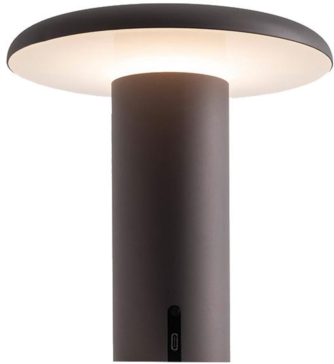 Artemide Lampada da tavolo portatile Takku 19 cm Anodized red