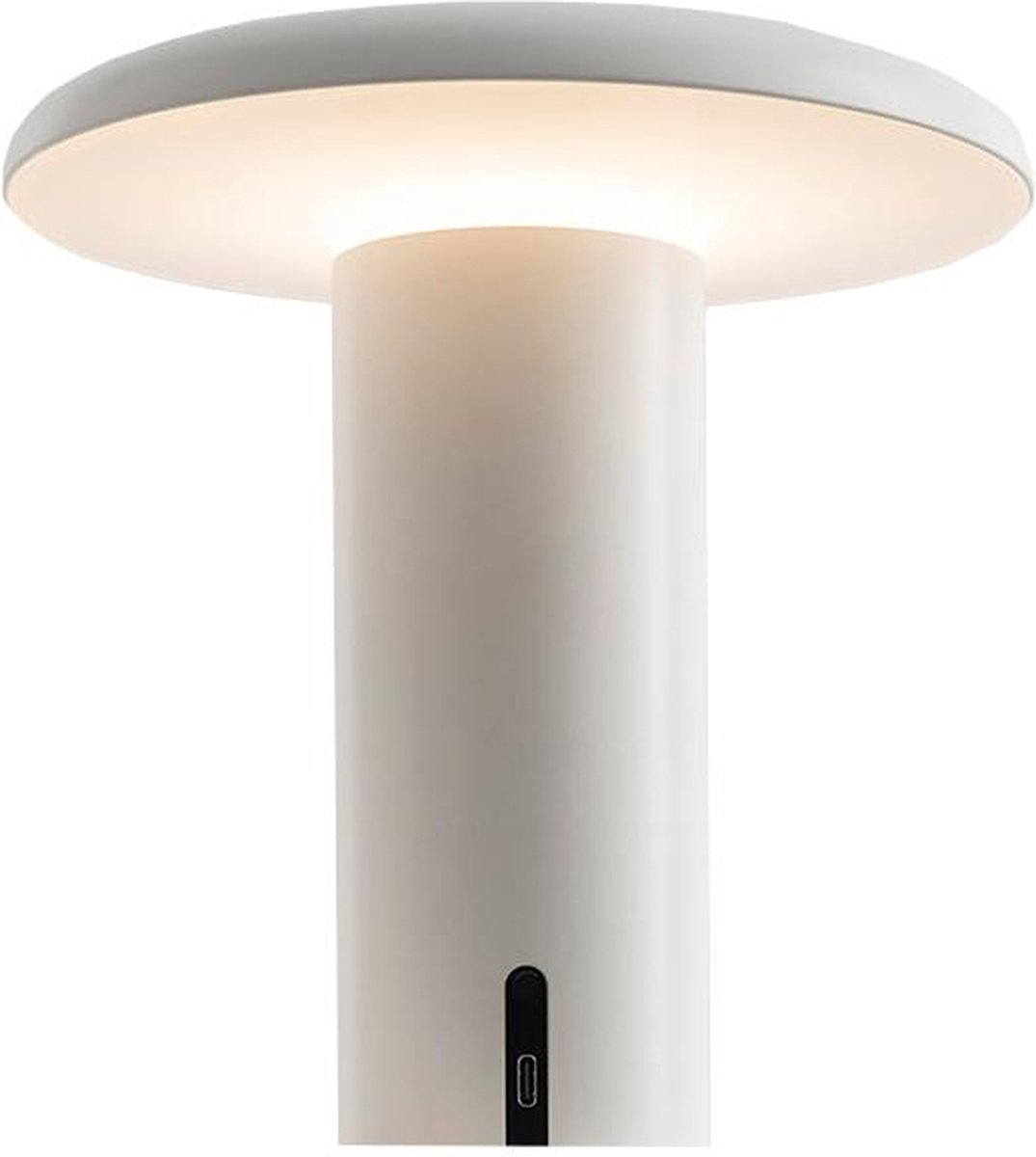 Artemide Lampada da tavolo portatile Takku 19 cm Varnished white