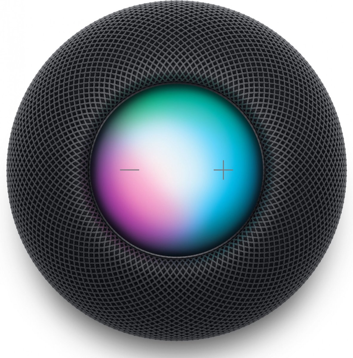 Apple HomePod Mini Mitternacht MTJT3D/A [Bluetooth, 360° Audio, Siri Sprachsteuerung]