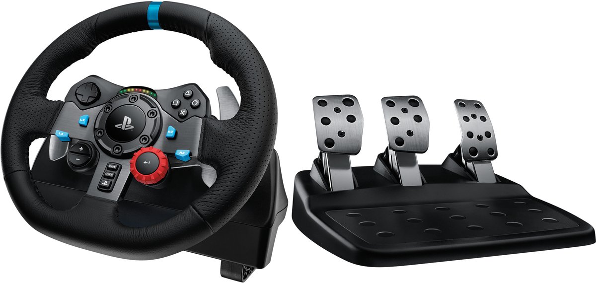 Logitech G29 Driving Force Racing Wheel (PS5 / PS4 / PS3 / PC) - Wired Steering wheel & Pedal set - Sony PlayStation 4