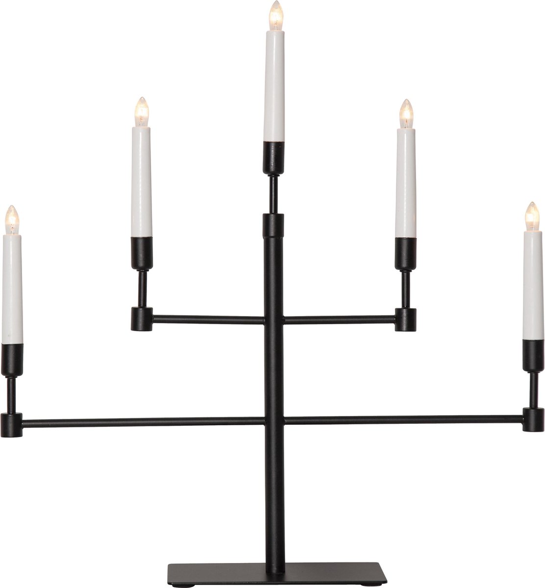 Star Trading Candelabro de Adviento Vide Negro
