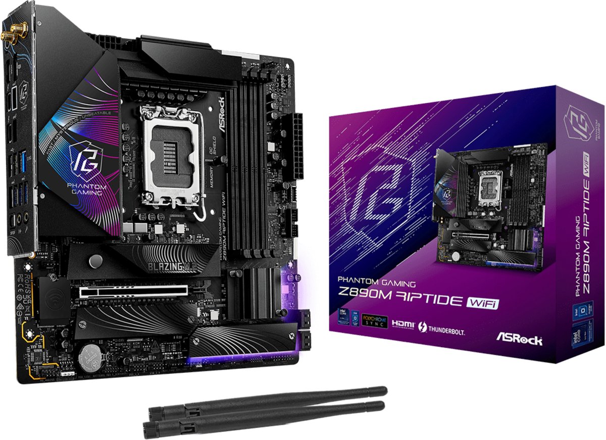 ASRock Phantom Gaming Z890M Riptide WiFi Mainboard
