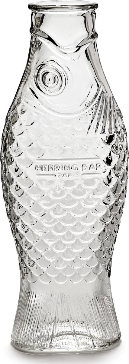 Serax Bottiglia in vetro Fish & Fish 85 cl Trasparente