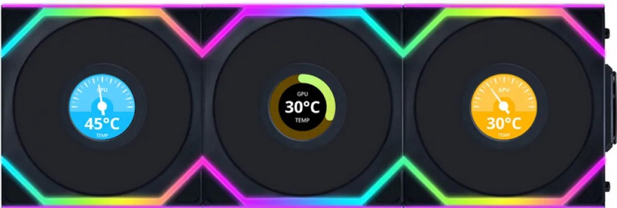 Lian Li UNI FAN SL Wireless LCD 120 ARGB 3er-Pack | Gehäuselüfter
