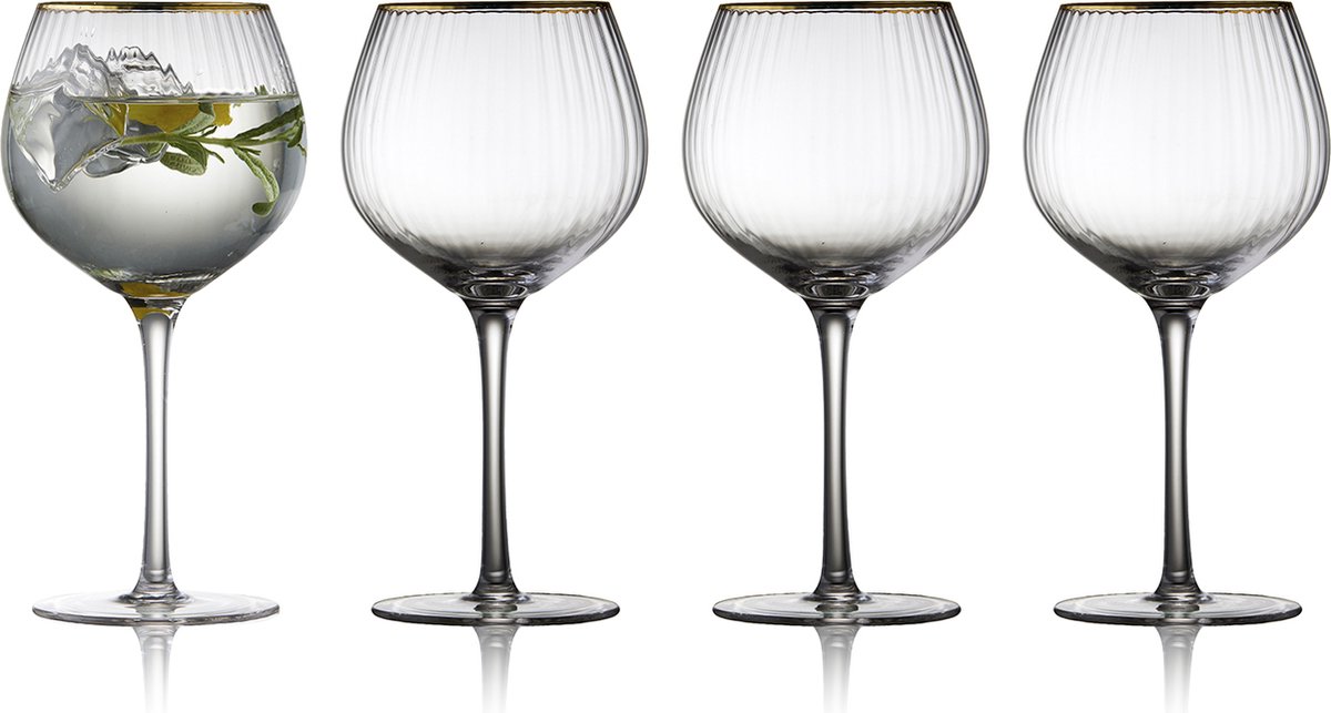 Lyngby Glas 4 Copas gin tonic Palermo Gold 65 cl Transparente-oro
