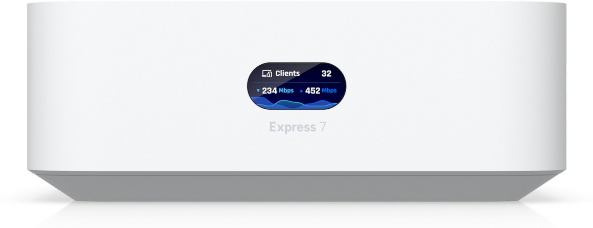Ubiquiti UniFi Express 7 Cloud Gateway WiFi 7 (WLAN BE) Triband, 1x 10G WAN, 1x 2.5G LAN