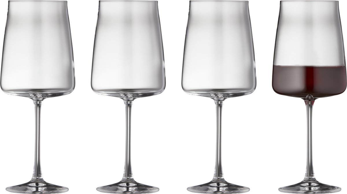 Lyngby Glas 4 Copas de vino tinto Zero 54 cl Cristal