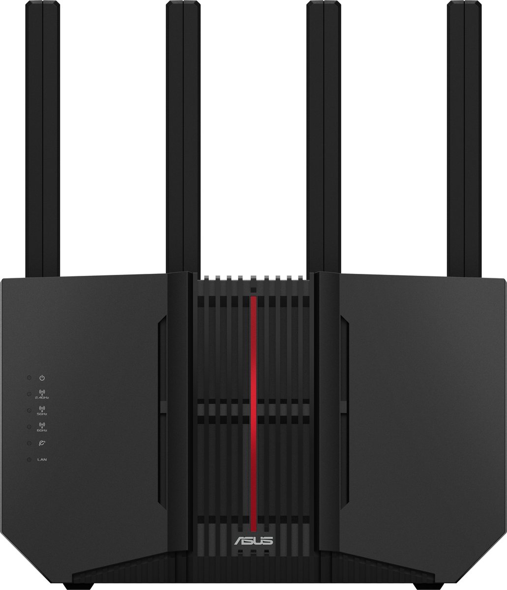 ASUS RT-BE92U WiFi 7 Router WLAN BE9700 Triband, 5x LAN, 4x Antenne (extern)