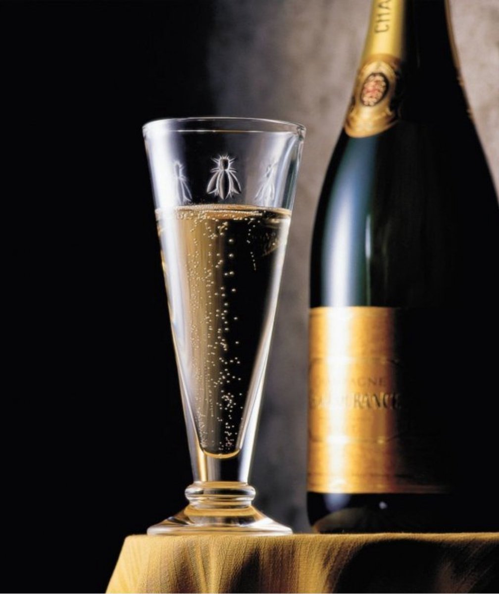 La Rochère 6 Copas de champán Abeille 15 cl Transparente