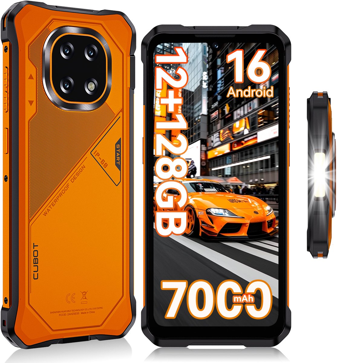 SMARTPHONE CUBOT KING KONG ES 5 6/128 6,88 NARANJ