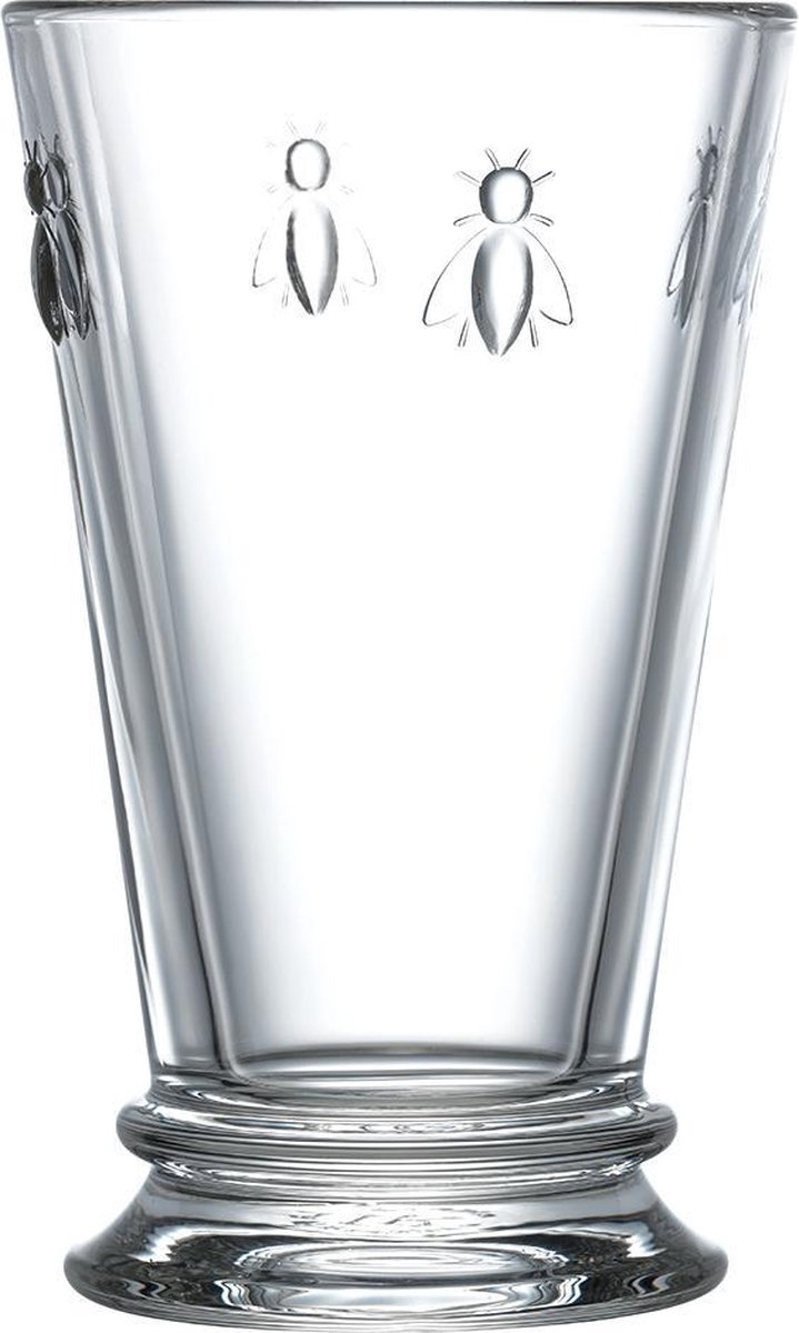 La Rochère 6 Vasos de bebidas alargados Abeille 31 cl Transparente