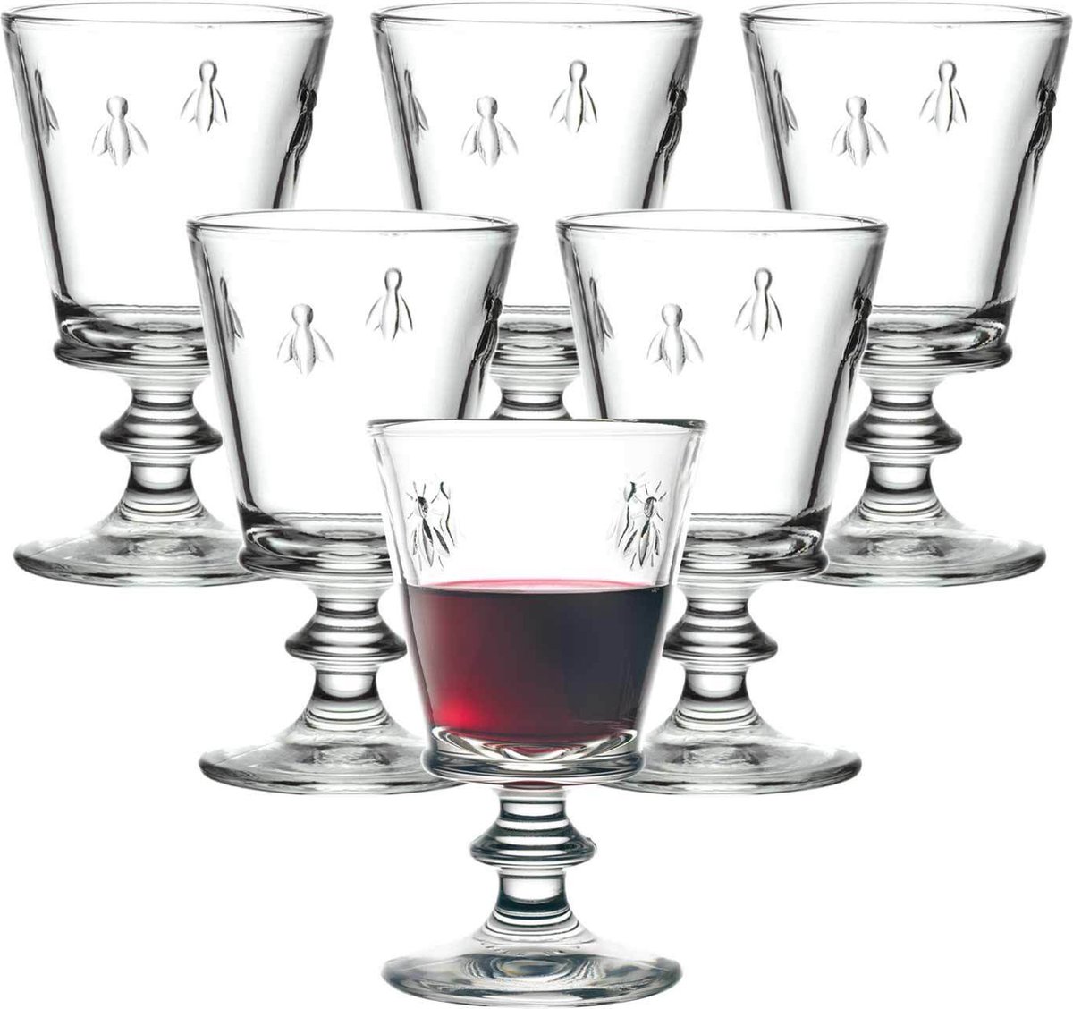 La Rochère 6 Copas de vino Abeille 24 cl Transparente