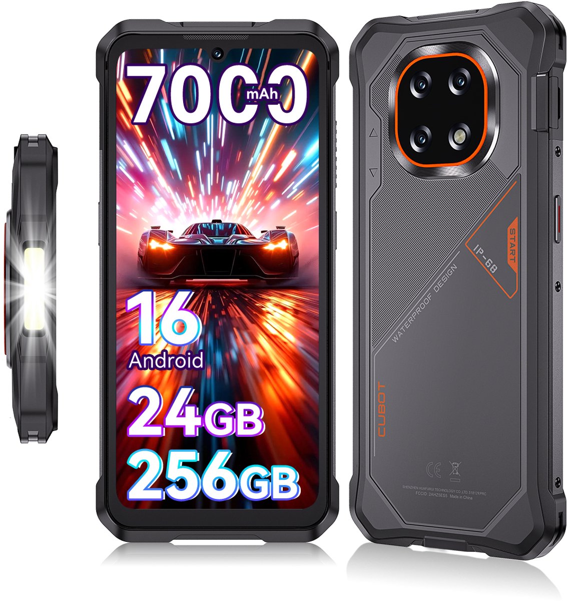 SMARTPHONE CUBOT KING KONG ES 5 12/256 6,88 GRIS