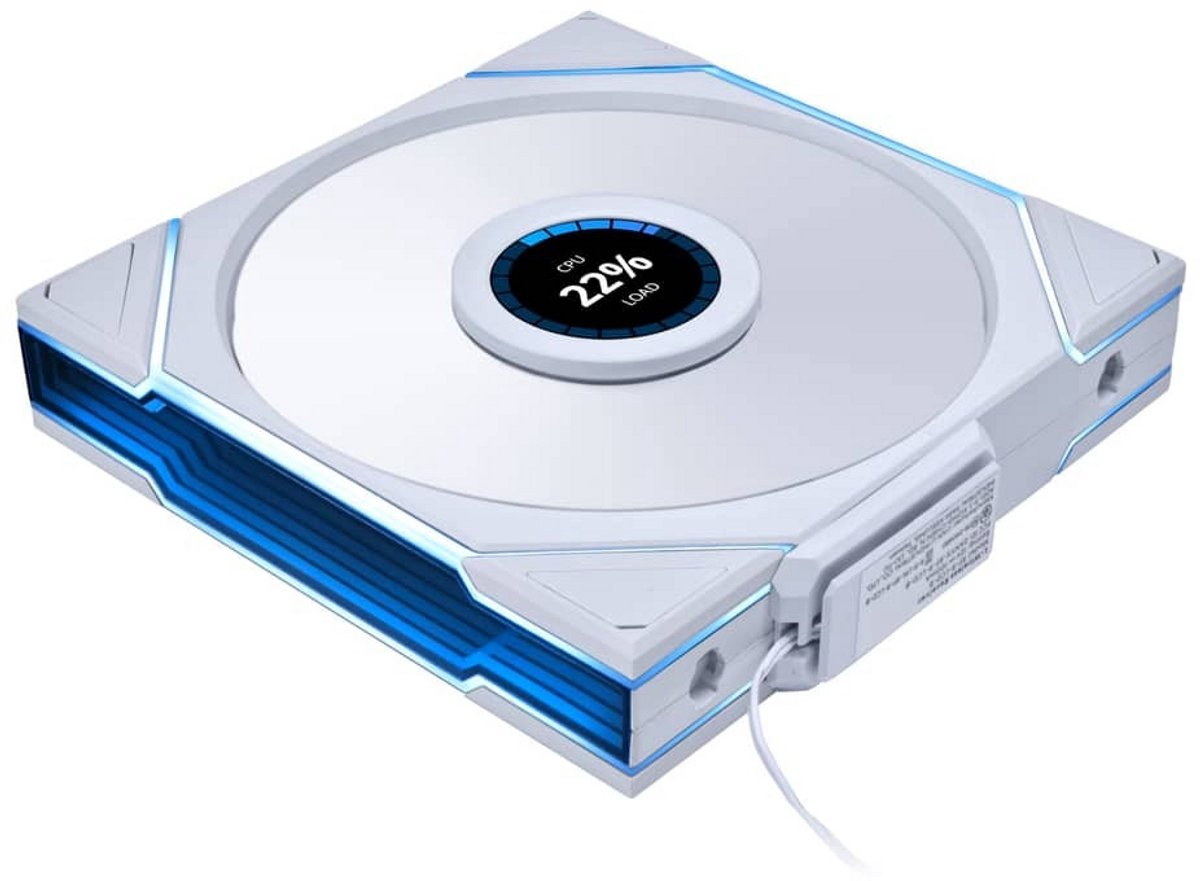 Lian Li UNI FAN TL140 LCD Wireless Reverse Blade White | Gehäuselüfter