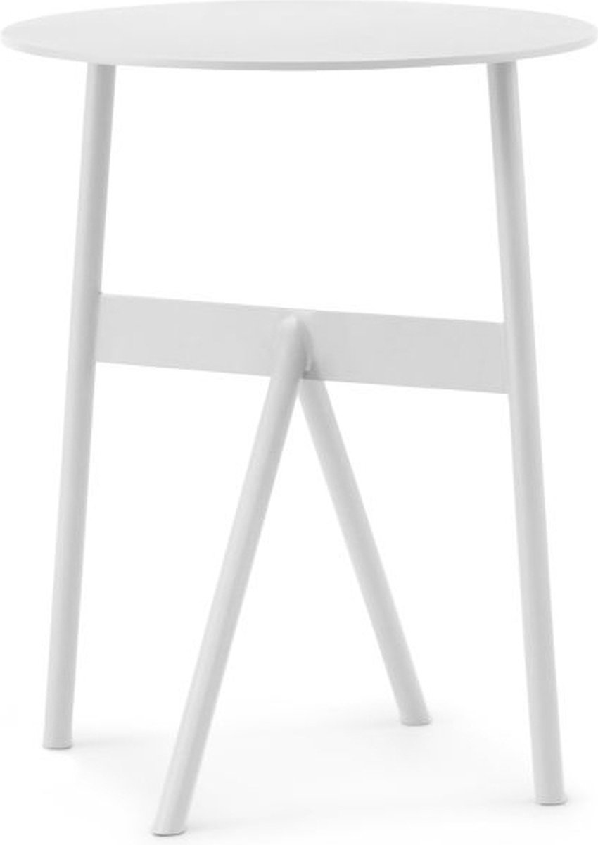 Normann Copenhagen Tavolino Stock Table Ø37 cm H:46 cm White