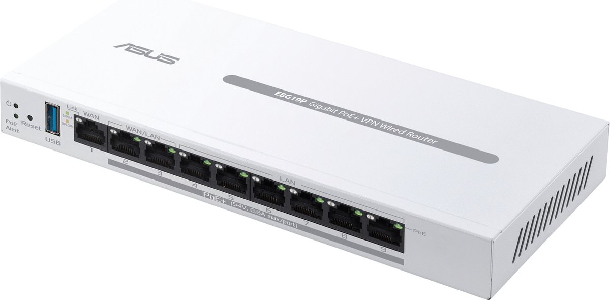 ASUS ExpertWifi 9-Port Gigabit PoE+ VPN Wired Router - Router