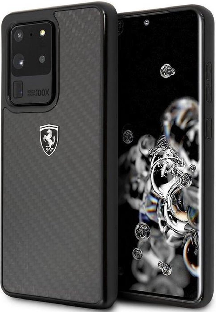 Ferrari Carbon Heritage Case for Samsung Galaxy S20 Ultra - Black