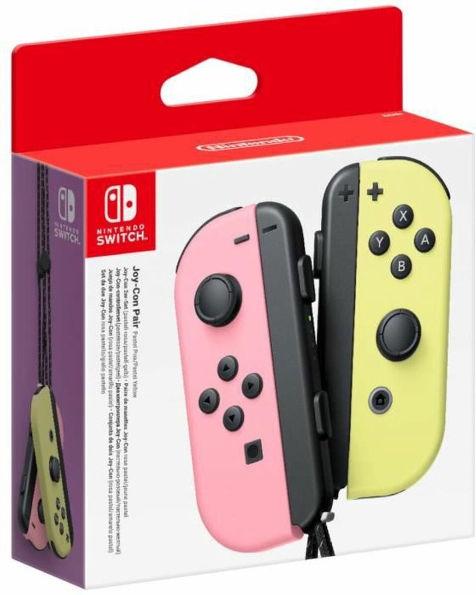 MANDO NINTENDO SWITCH SET IZQ/DER ROSA/AMARILLO