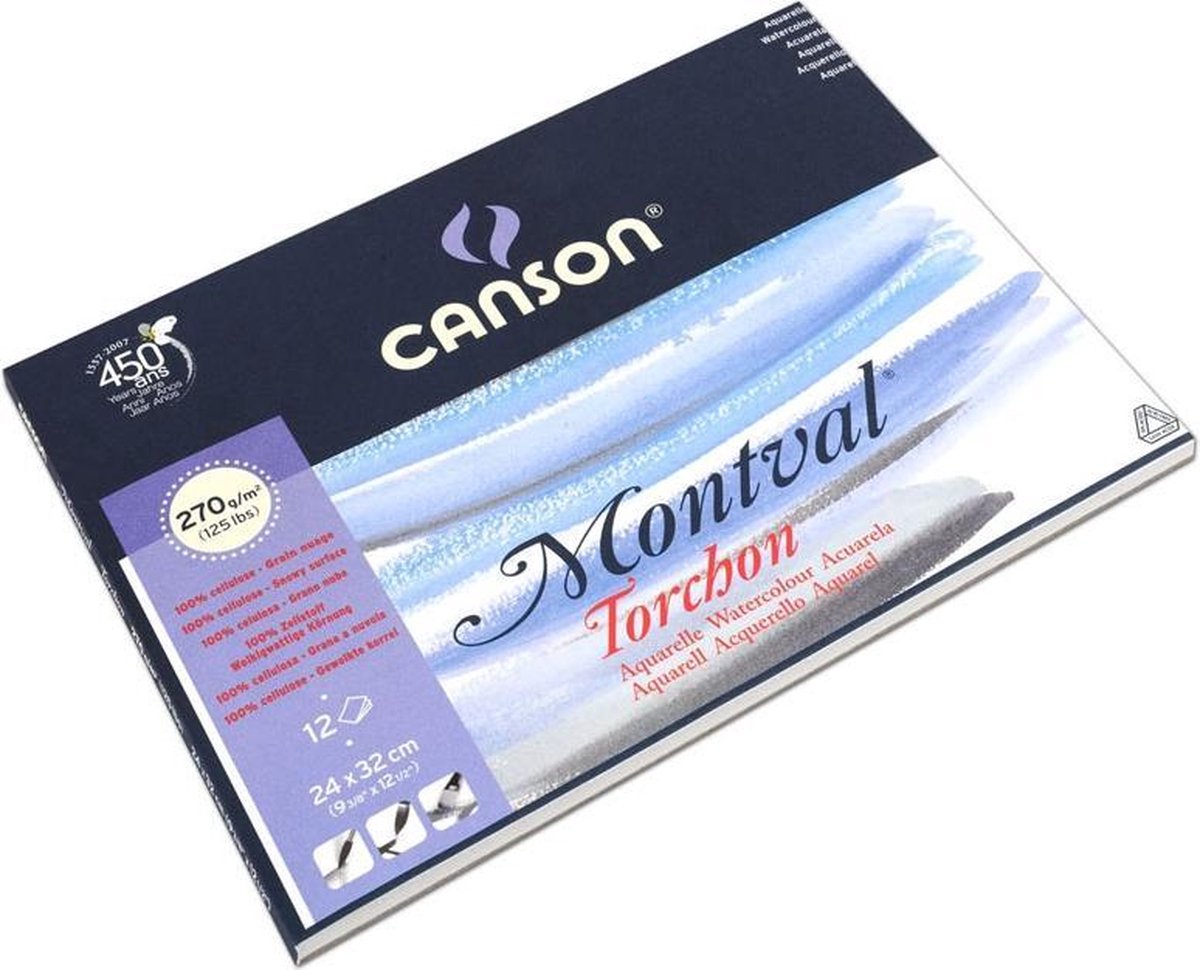 Canson Montval CP 24x32 cm 300G Spiral Pad 12 SH