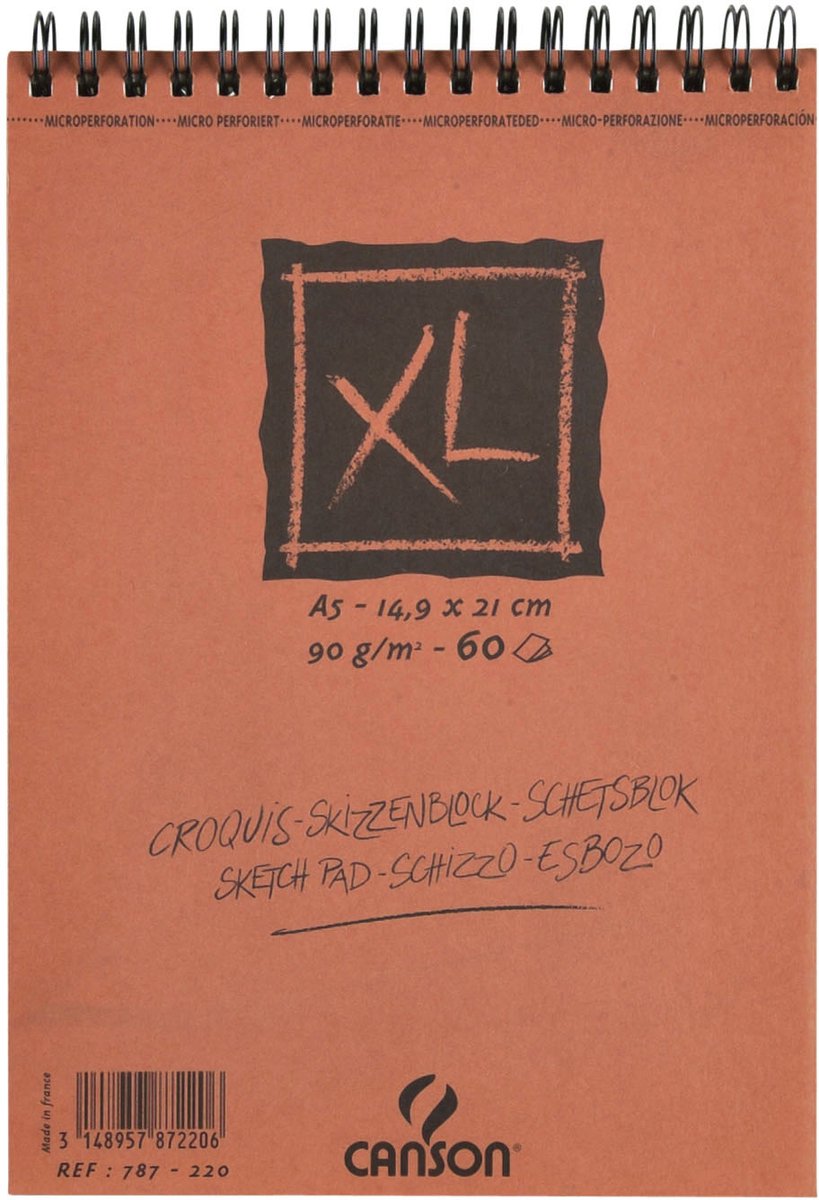 Canson XL Croquis FG A5 90G Spiral 60 SH