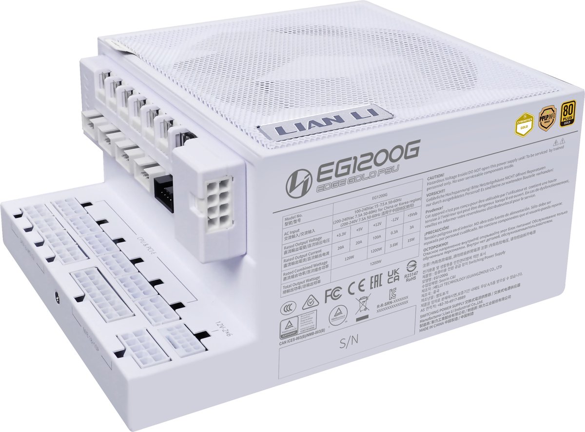 Lian Li EDGE GOLD 1200W ATX 3.1 weiß | PC-Netzteil