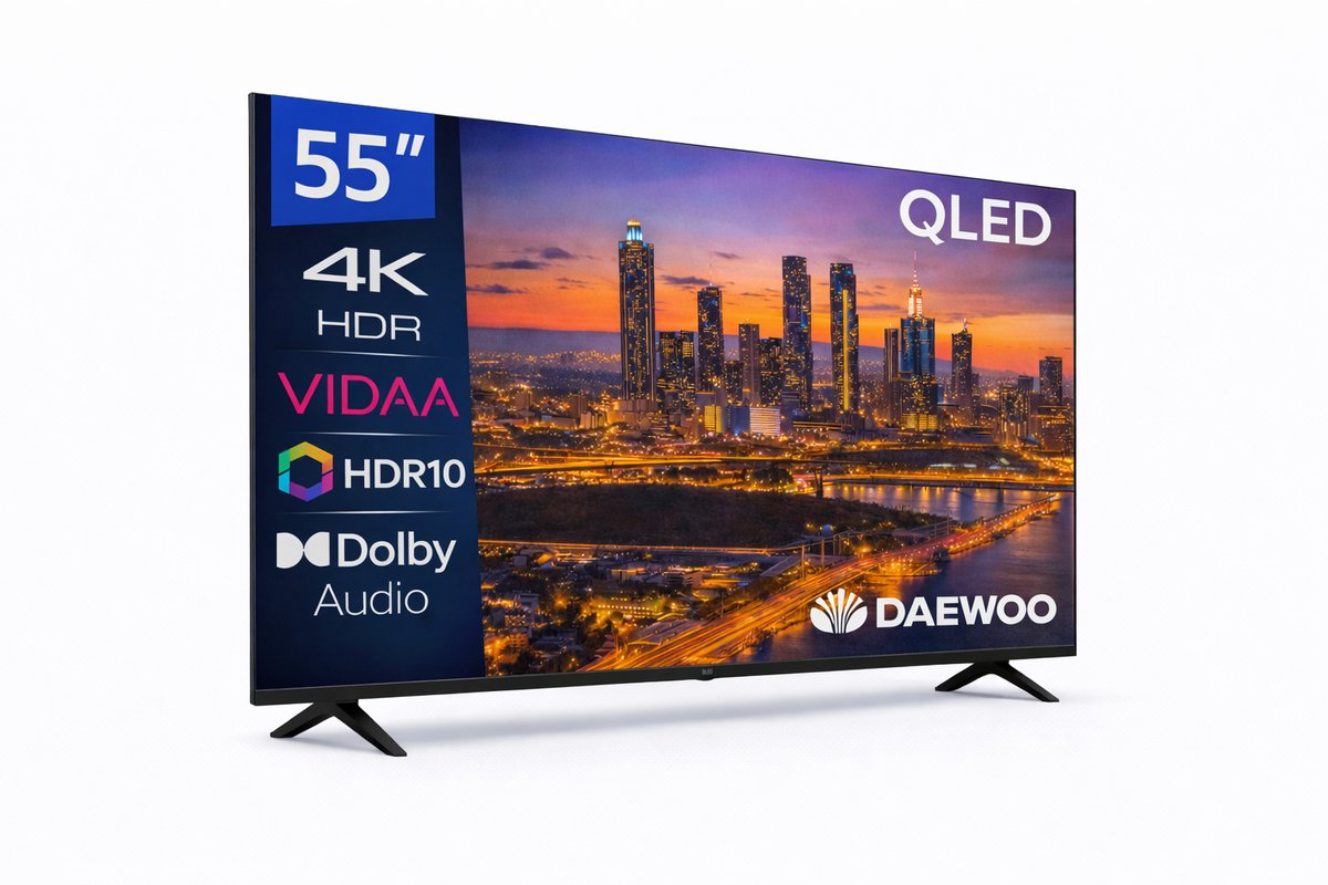 TV DAEWOO 55 55VB56QV UHD QLED SMART TV HDR10
